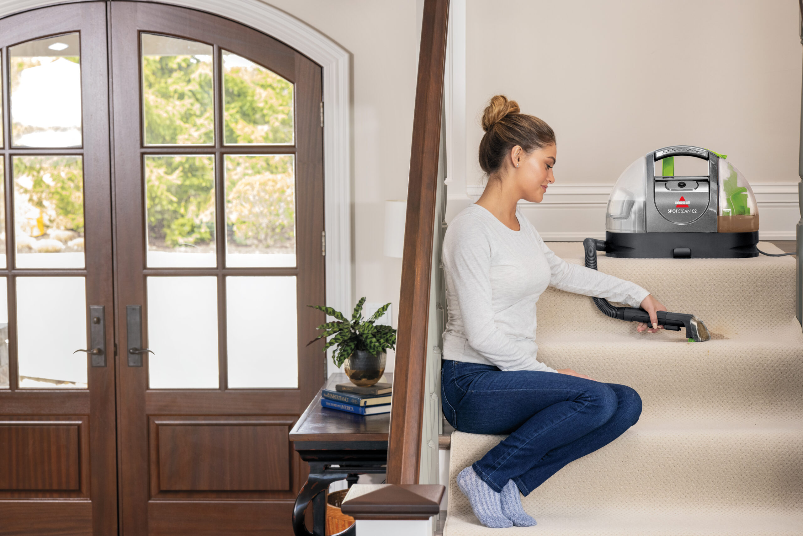 Bissell | Carpet and Upholstery Cleaner | 20671 SpotClean C2 | Corded operating | 340 W | Titanium/Silver Gray/Cha Cha Lime | 24 month(s) - Image 6