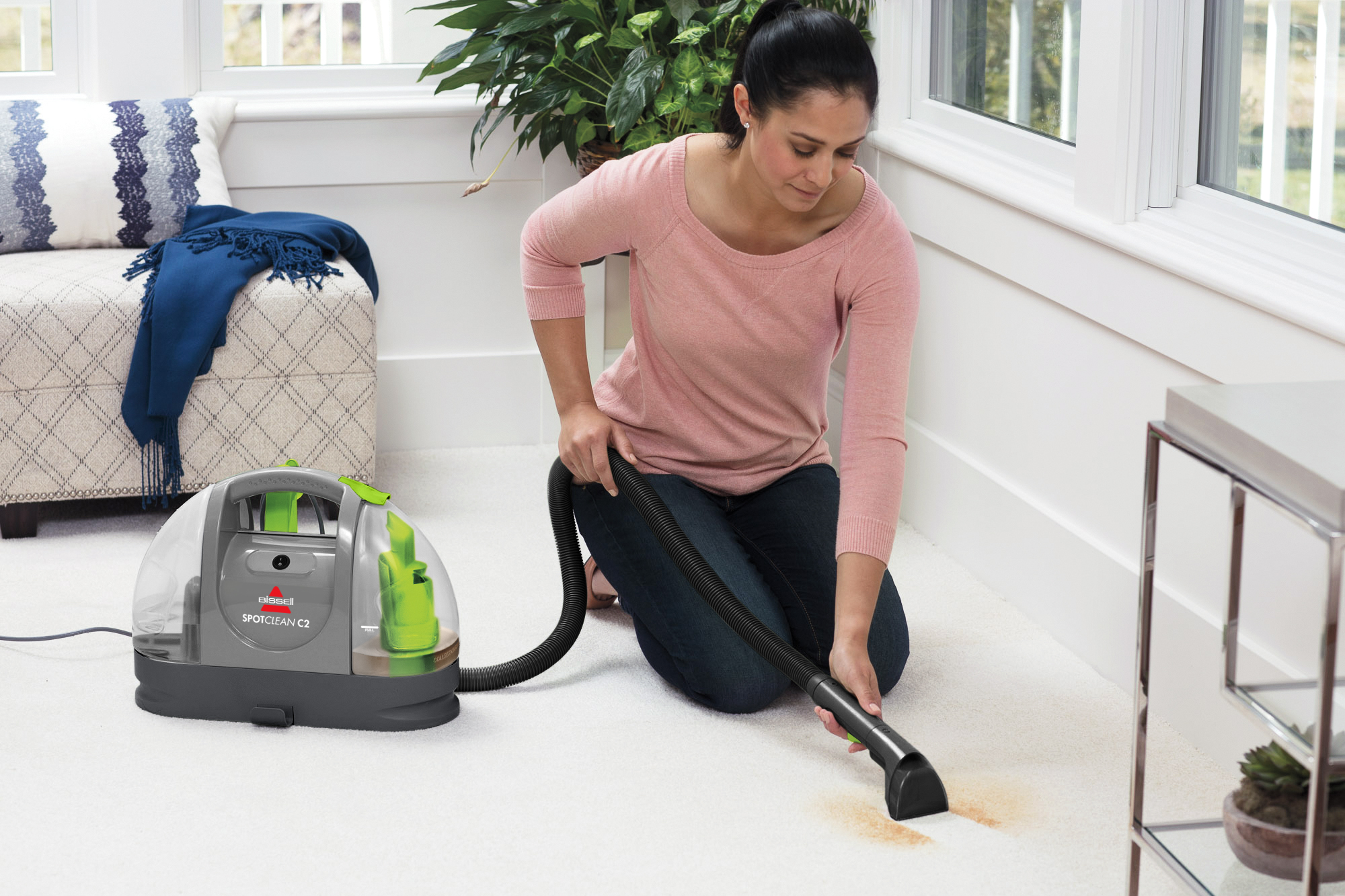 Bissell | Carpet and Upholstery Cleaner | 20671 SpotClean C2 | Corded operating | 340 W | Titanium/Silver Gray/Cha Cha Lime | 24 month(s) - Image 8