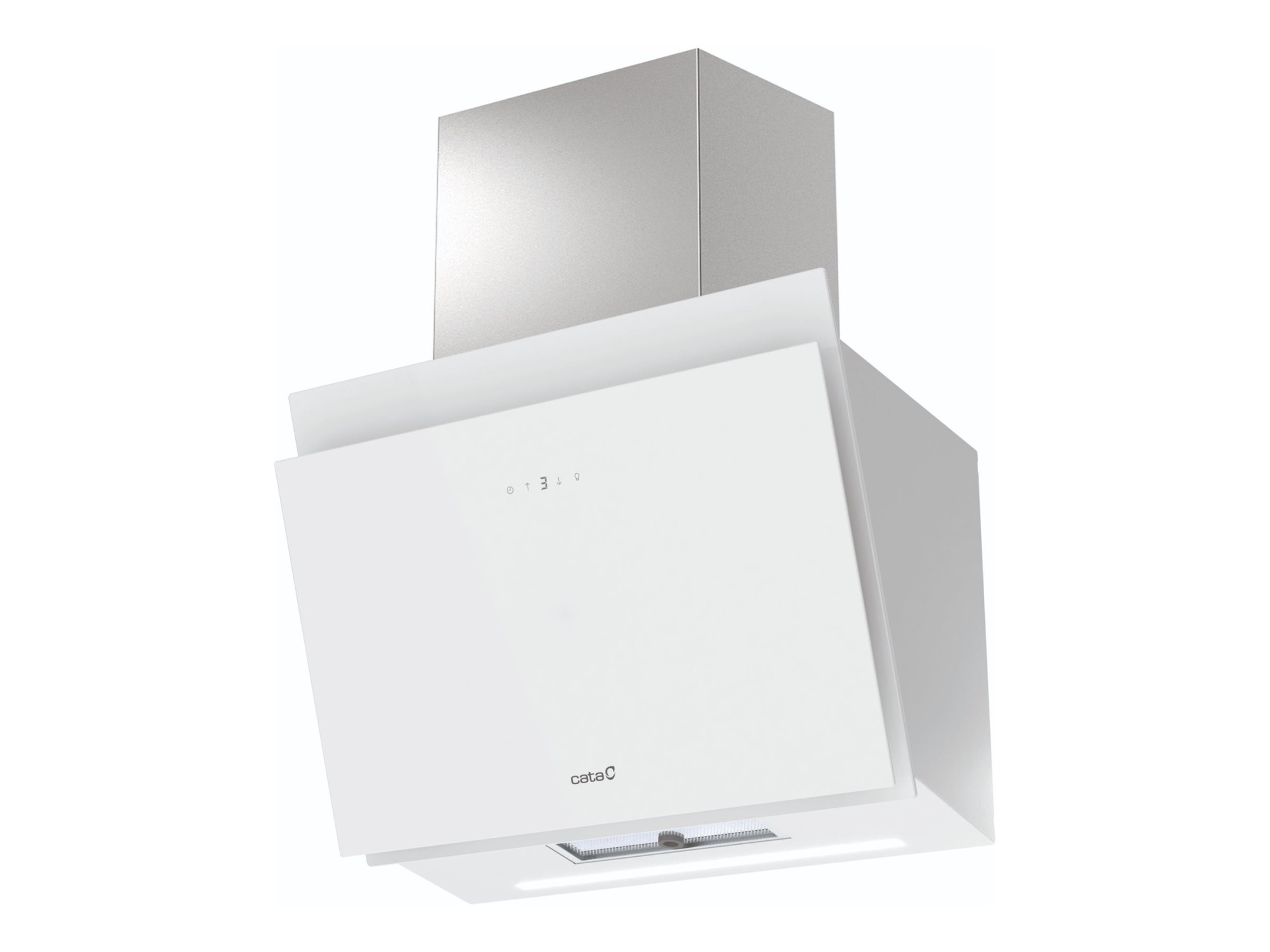 CATA Hood | THALASSA PRO 60 GWH | Wall mounted | Energy efficiency class A+++ | Width 60 cm | 842 m³/h | Electronic | LED | White Glass