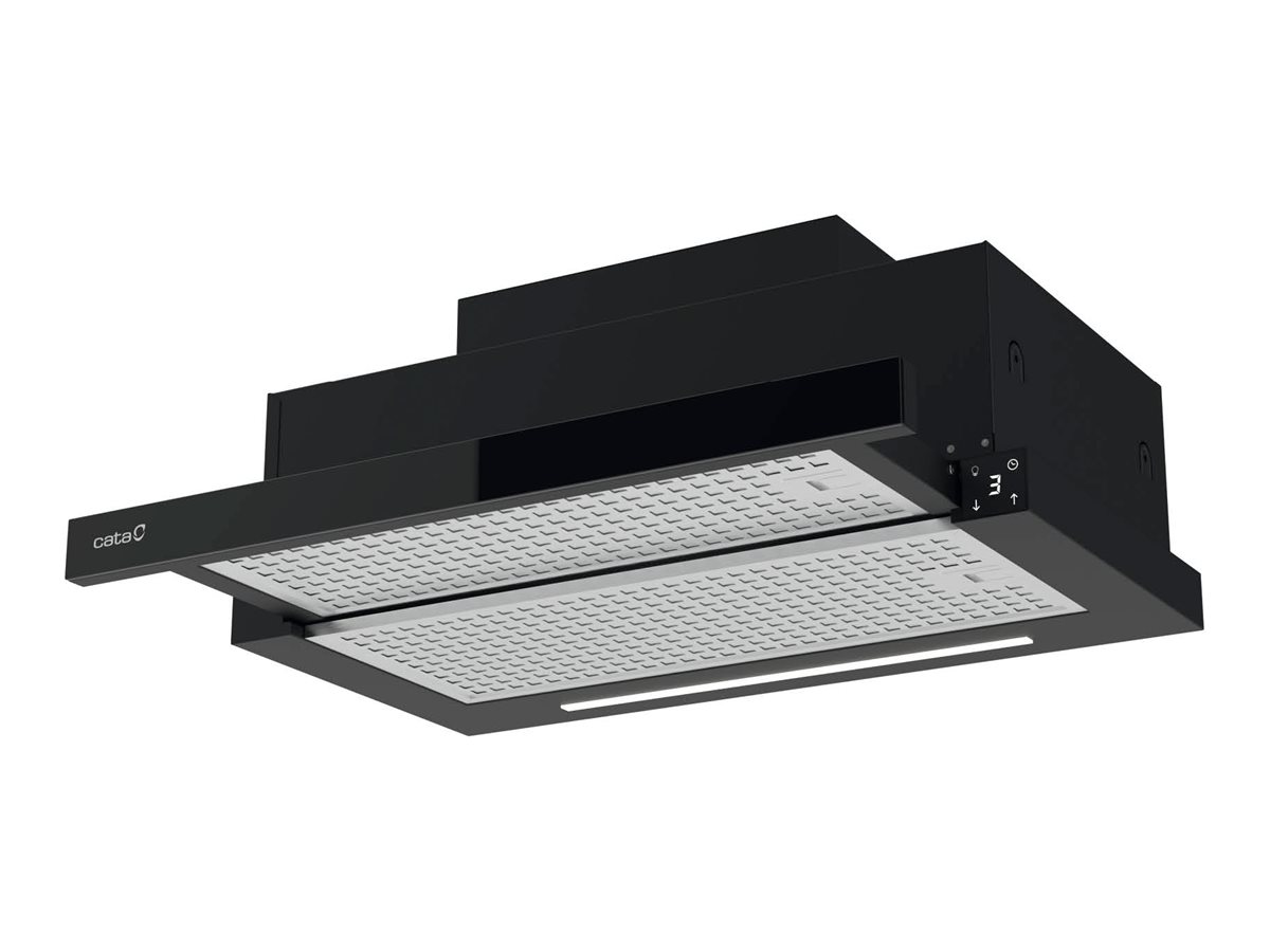 CATA Hood | TFH 6830 GBK | Telescopic | Energy efficiency class A+++ | Width 60 cm | 795 m³/h | Electronic | LED | Black Glass - Image 2