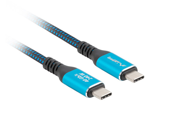 Lanberg USB-C M/M 4.0 CABLE 240W 8K 60HZ | CA-CMCM-44CU-0005-BK - Image 3