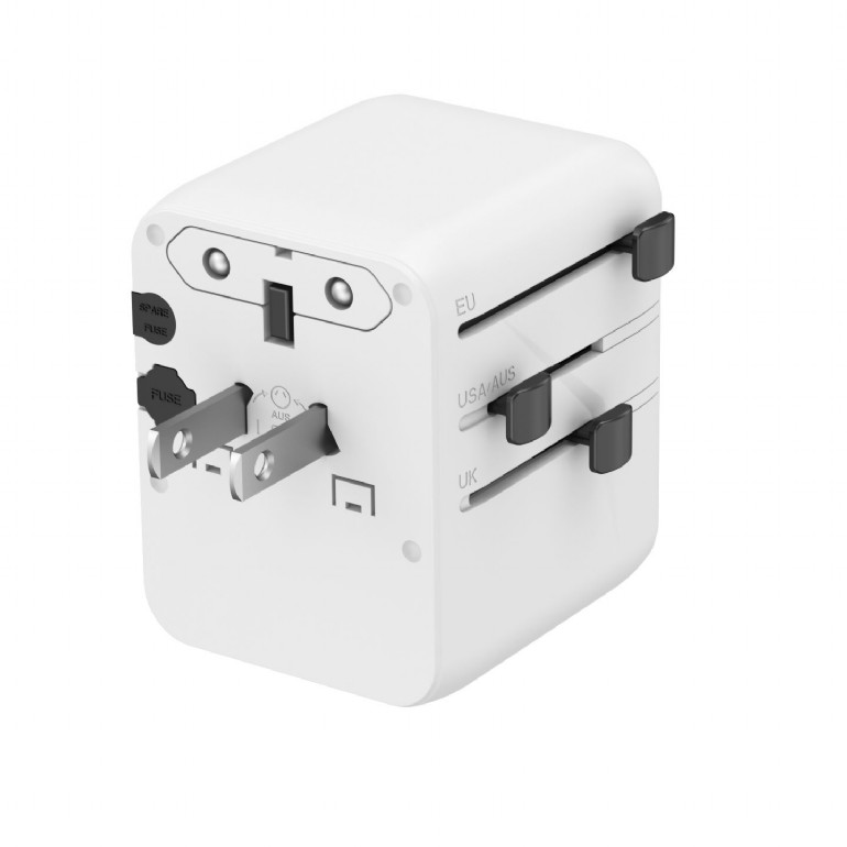 Gembird Universal travel power adapter | TPA-1A2C20-01-W | 20 W | Travel Adapter - Image 2