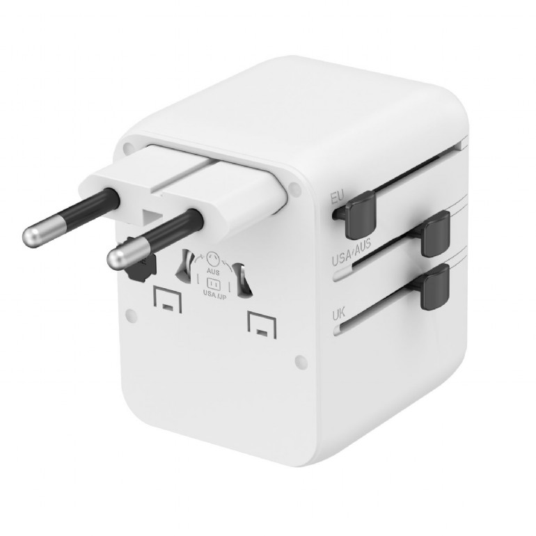Gembird Universal travel power adapter | TPA-1A2C20-01-W | 20 W | Travel Adapter - Image 3