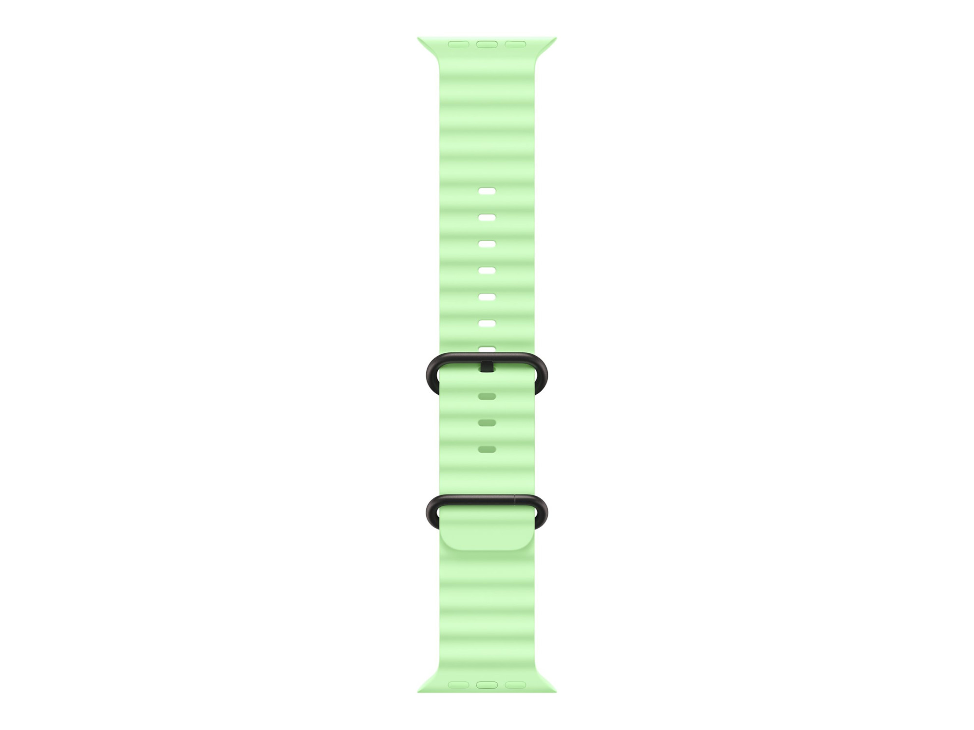 Apple | 49mm Neon Green Ocean Band - Black Titanium Finish