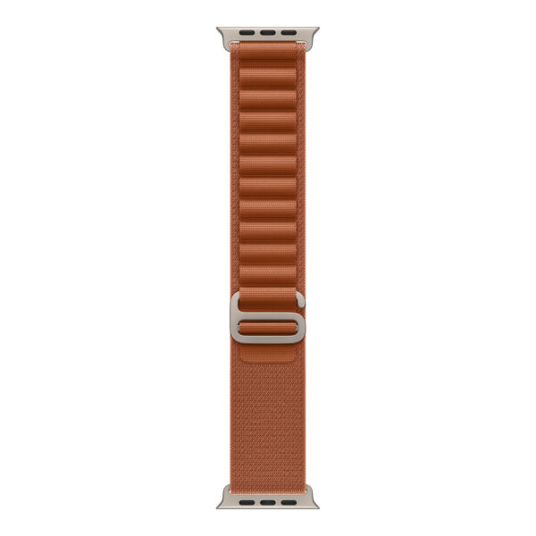 Apple | 49mm Terra Cotta Alpine Loop - Large - Natural Titanium Finish