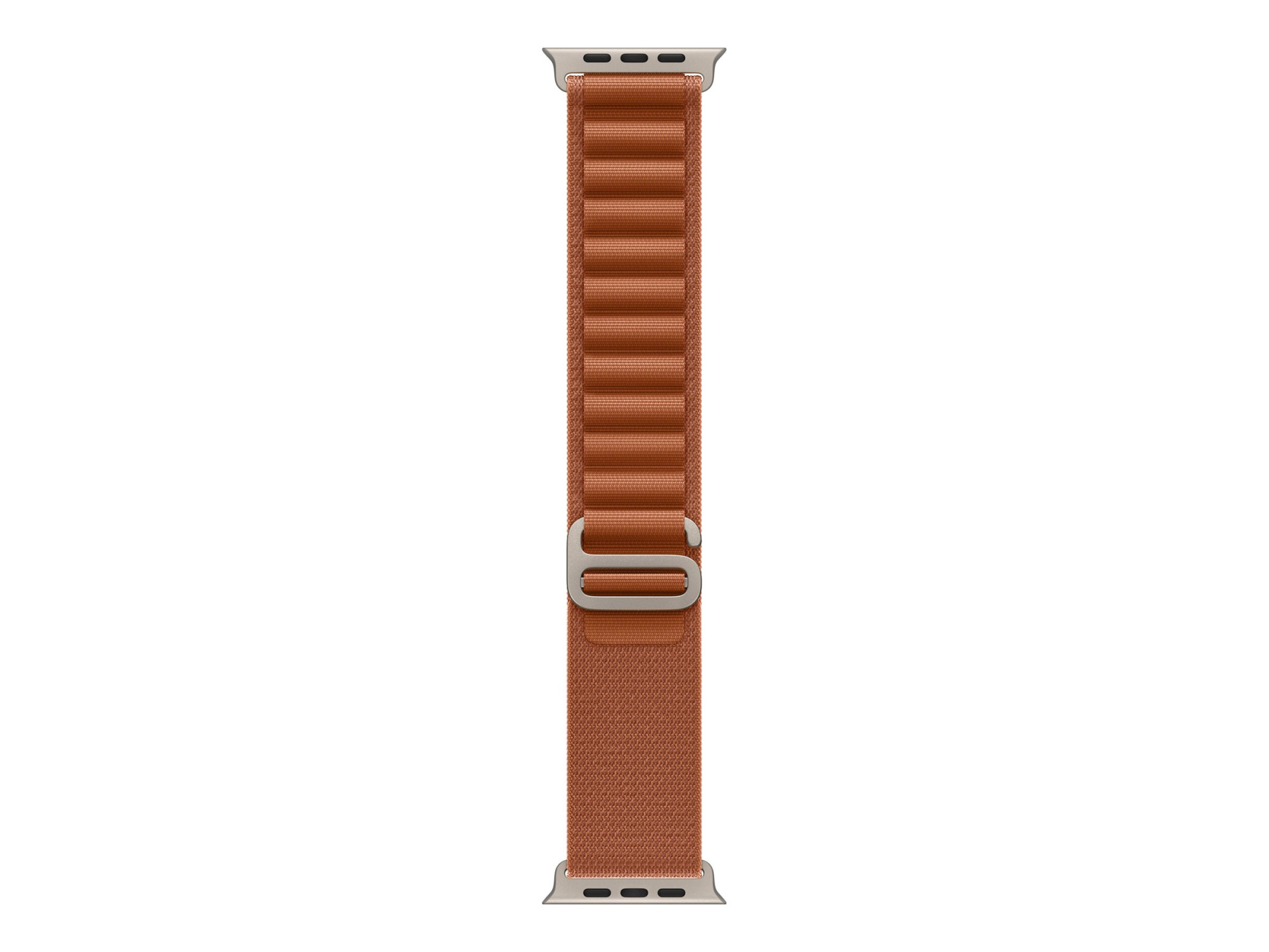 Apple | 49mm Terra Cotta Alpine Loop - Large - Natural Titanium Finish