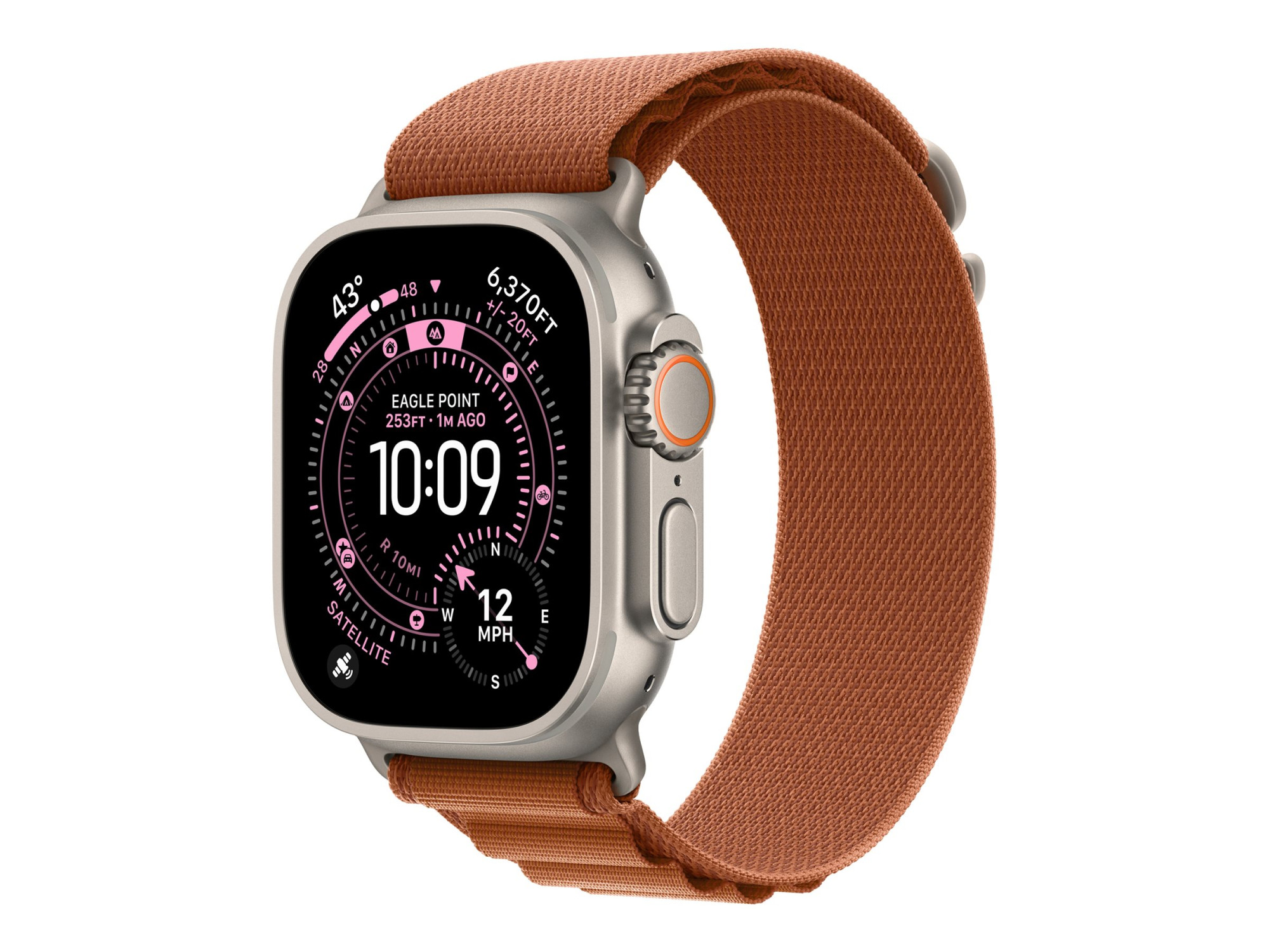 Apple | 49mm Terra Cotta Alpine Loop - Large - Natural Titanium Finish - Image 2