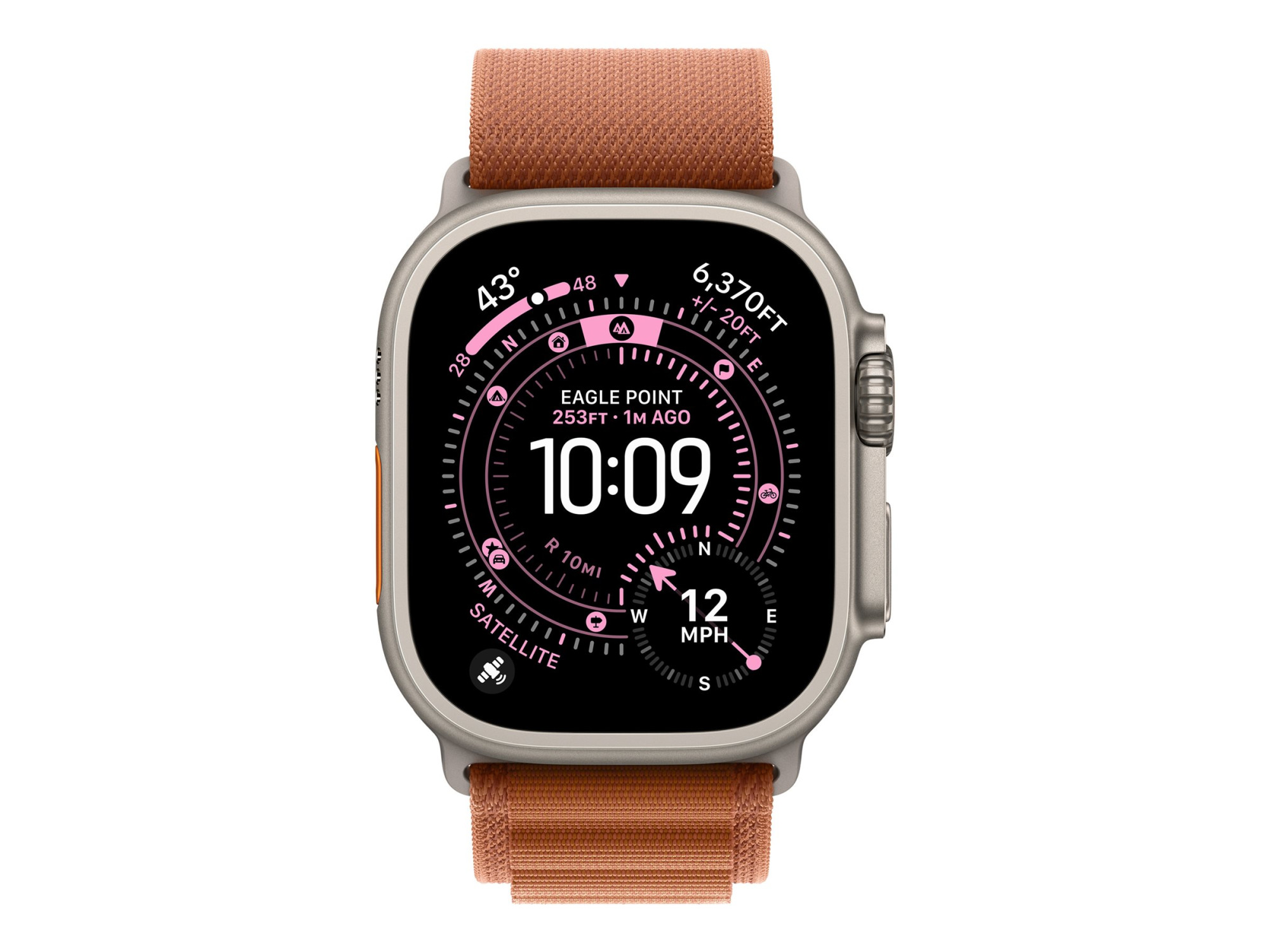 Apple | 49mm Terra Cotta Alpine Loop - Large - Natural Titanium Finish - Image 3