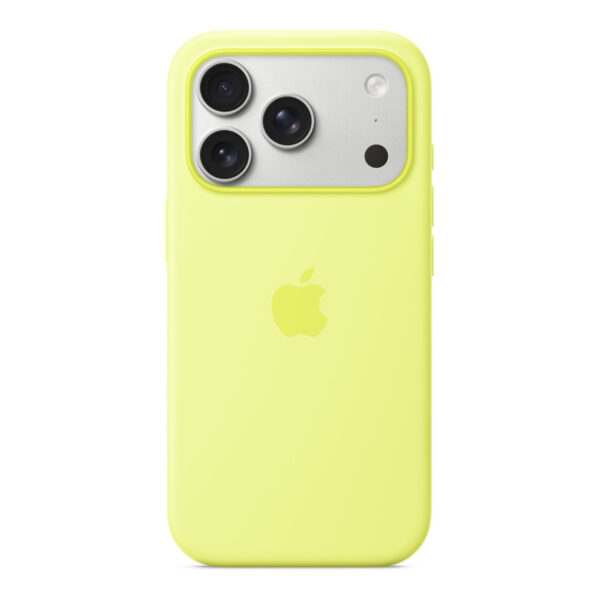 Apple iPhone 17 Pro Silicone Case with MagSafe – Neon Yellow | Apple