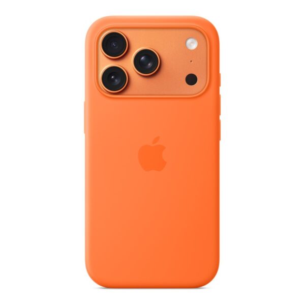 Apple iPhone 17 Pro Silicone Case with MagSafe – Orange | Apple