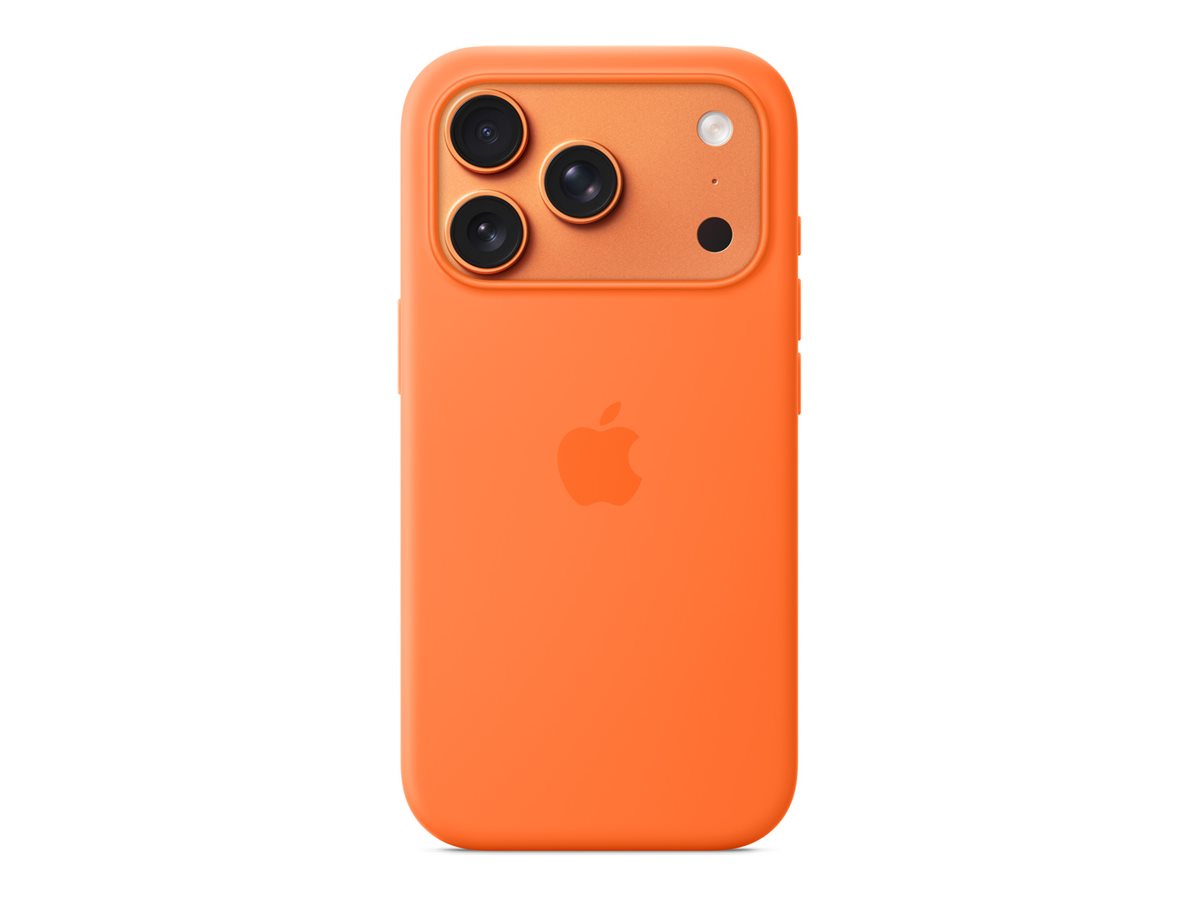 Apple iPhone 17 Pro Silicone Case with MagSafe – Orange | Apple