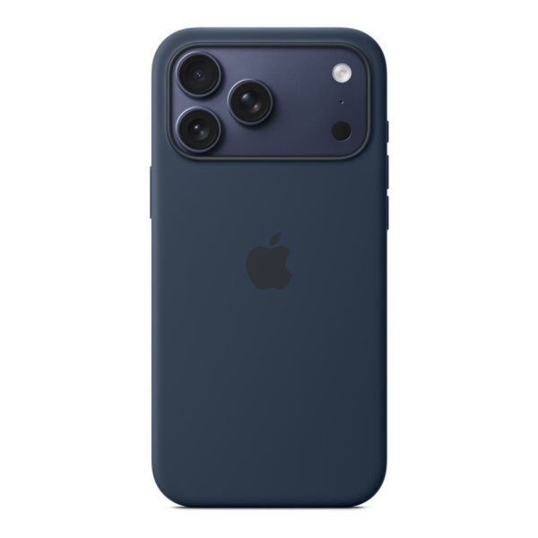 Apple iPhone 17 Pro Max Silicone Case with MagSafe – Midnight | Apple