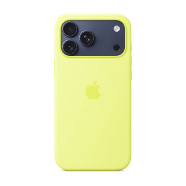 Apple iPhone 17 Pro Max Silicone Case with MagSafe – Neon Yellow | Apple