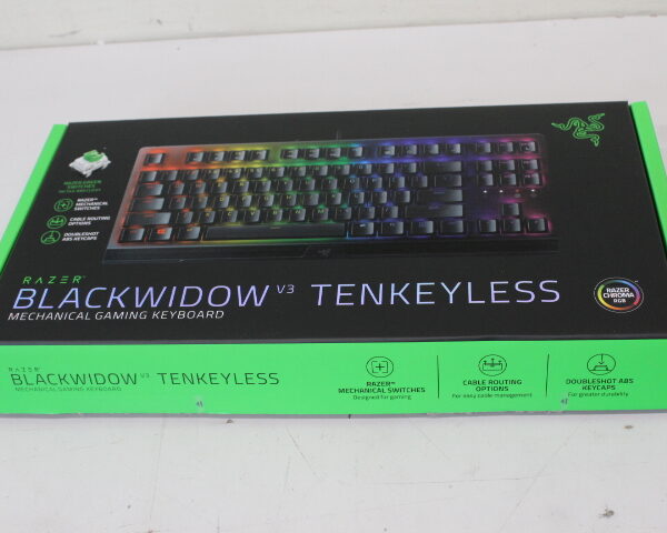 SALE OUT. Razer BlackWidow V3 Tenkeyless (Green Switch) Gaming Keyboard, Nordic layout, Wired, Black | Razer BlackWidow V3 | Gaming keyboard | Wired | RGB LED light | NORD | UNPACKED