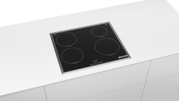 Bosch | Hob | PIE645BB5E Series 4 | Induction | Number of burners/cooking zones 4 | Touch | Timer | Black - Image 4