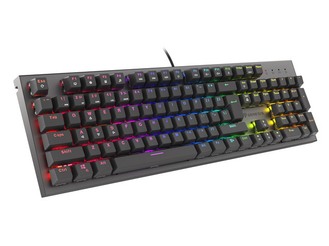 Genesis | THOR 303 | Mechanical Gaming Keyboard | Wired | RGB LED light | US | USB Type-A | 1152 g | Outemu Red - Image 5