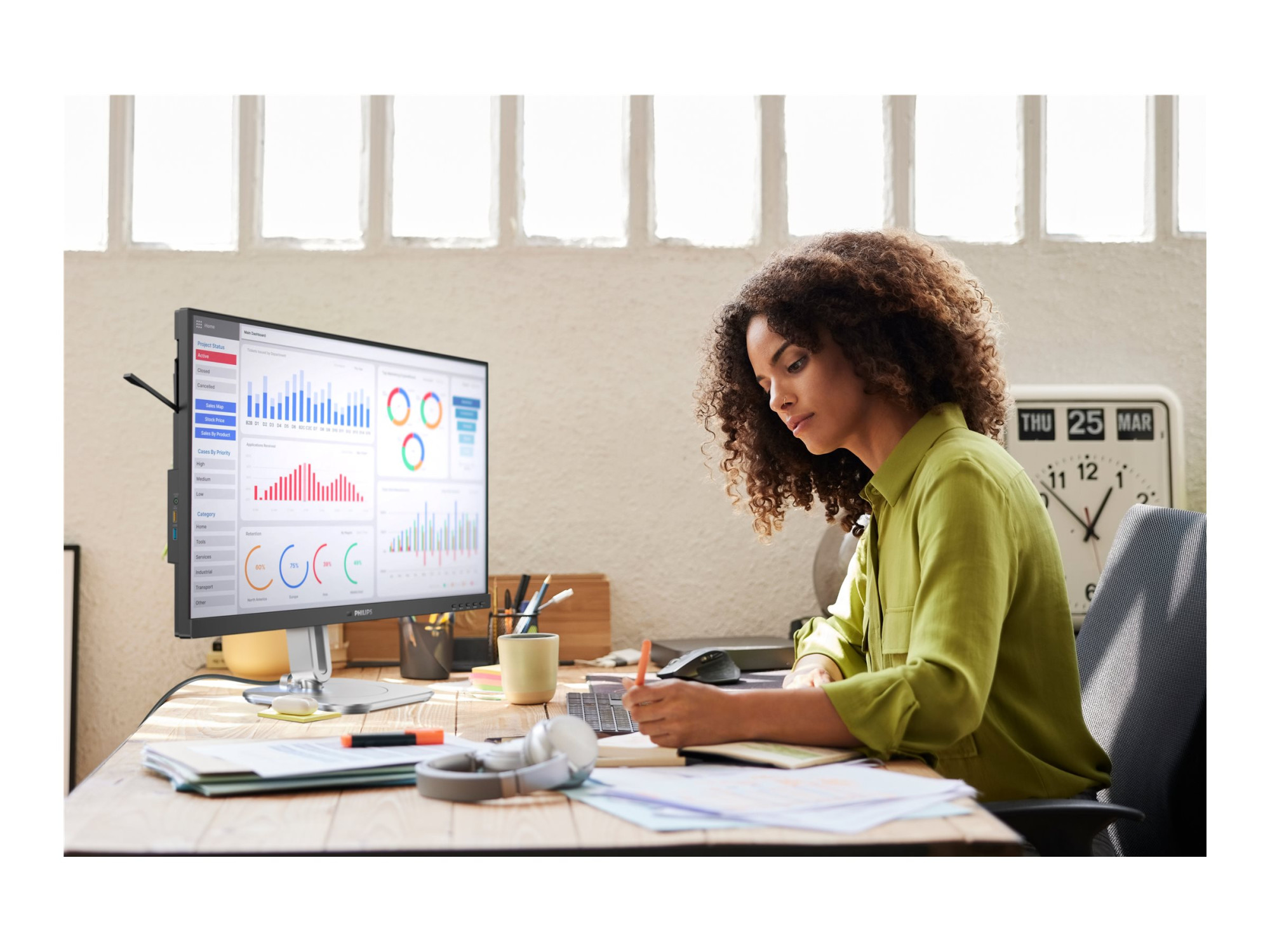 Philips | 27B2G5200/00 | 27 " | IPS | 16:9 | 100 Hz | 4 ms | 1920 x 1080 pixels | 300 cd/m² | HDMI ports quantity 1 - Image 42