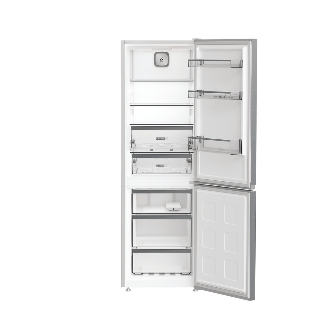 Whirlpool Refrigerator | WHK 26362 XP4E | Energy efficiency class E | Free standing | Combi | Height 186.5 cm | No Frost system | Fridge net capacity 210 L | Freezer net capacity 106 L | 37 dB | Silver - Image 4