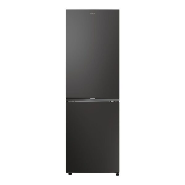 Candy ECN2CQTEB186 Refrigerator, E, Freestanding, Combi, Height 185cm, Fridge net 235 L, Freezer net 120 L, Black | Candy