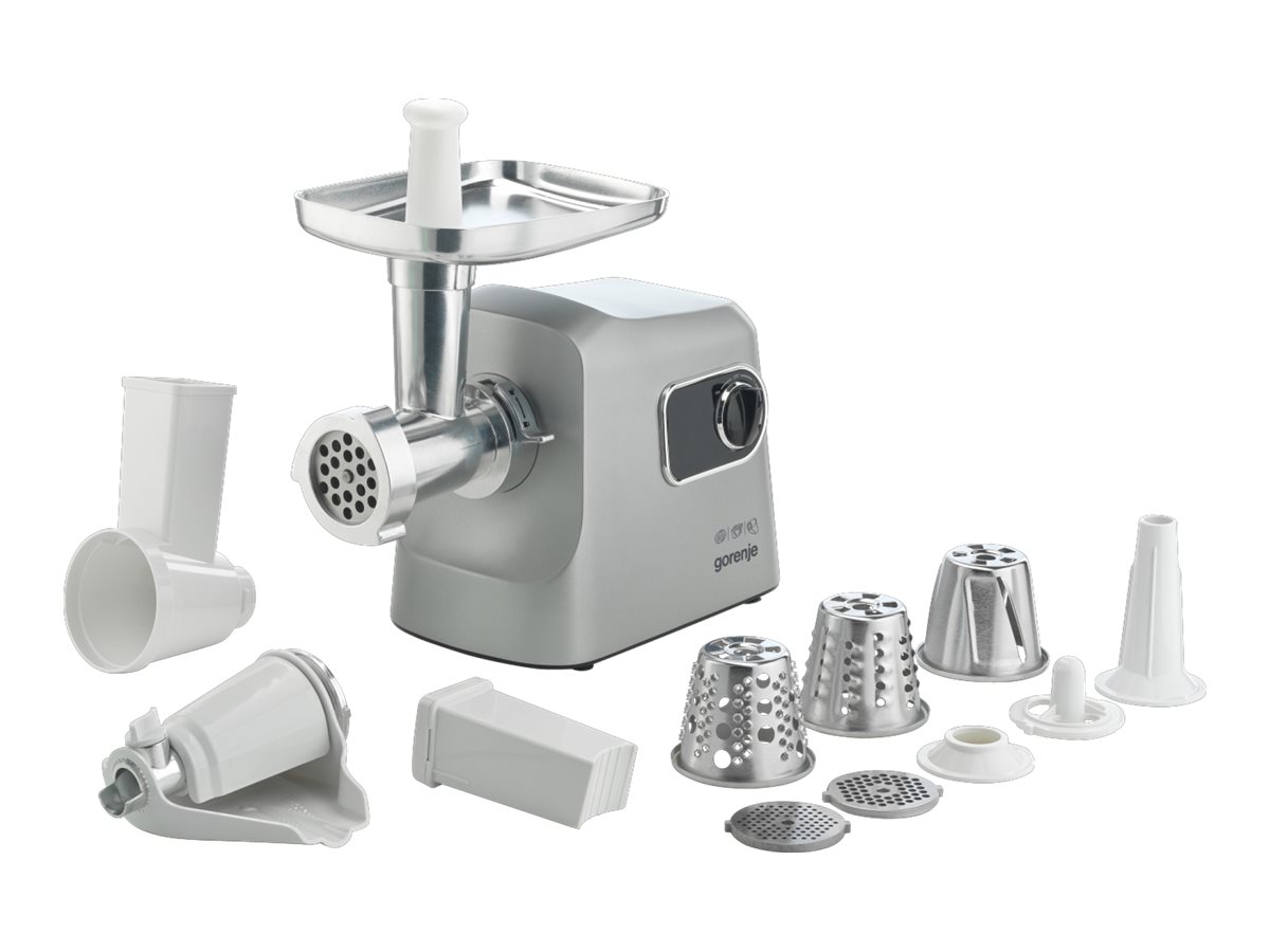 Gorenje Meat grinder | MG2500DS | Stainless Steel/White | 2500 W | Number of speeds 1 | Throughput (kg/min) 2.8