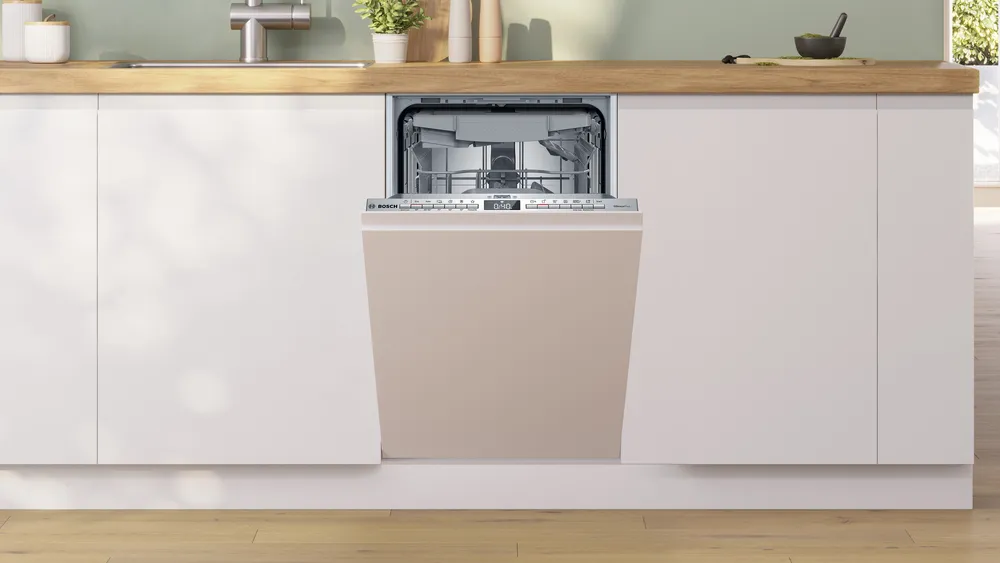 Dishwasher | SPV4HMX10E | Built-in | Width 45 cm | Number of place settings 10 | Number of programs 6 | Energy efficiency class E | Display | AquaStop function | White - Image 3
