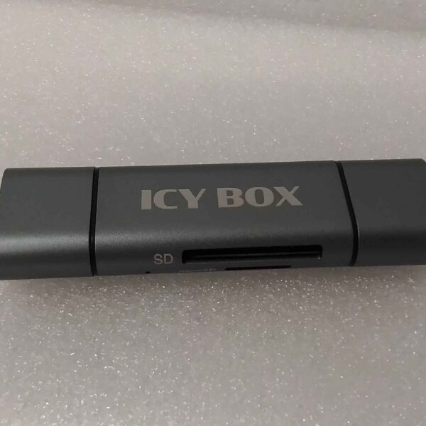 SALE OUT. Icy box IB-CR200-C SD/MicroSD (TF) USB 2.0 card reader with Type-C and -A to micro USB (OTG) interface, anthracite | Raidsonic External card reader with multi-USB connector | USED, REFURBISHED | External | Micro SDHC, Micro SDXC, microSD 3.0 UHS-I SD, SDHC, SDXC, SD 2.0 UHS-I, MMC | external
