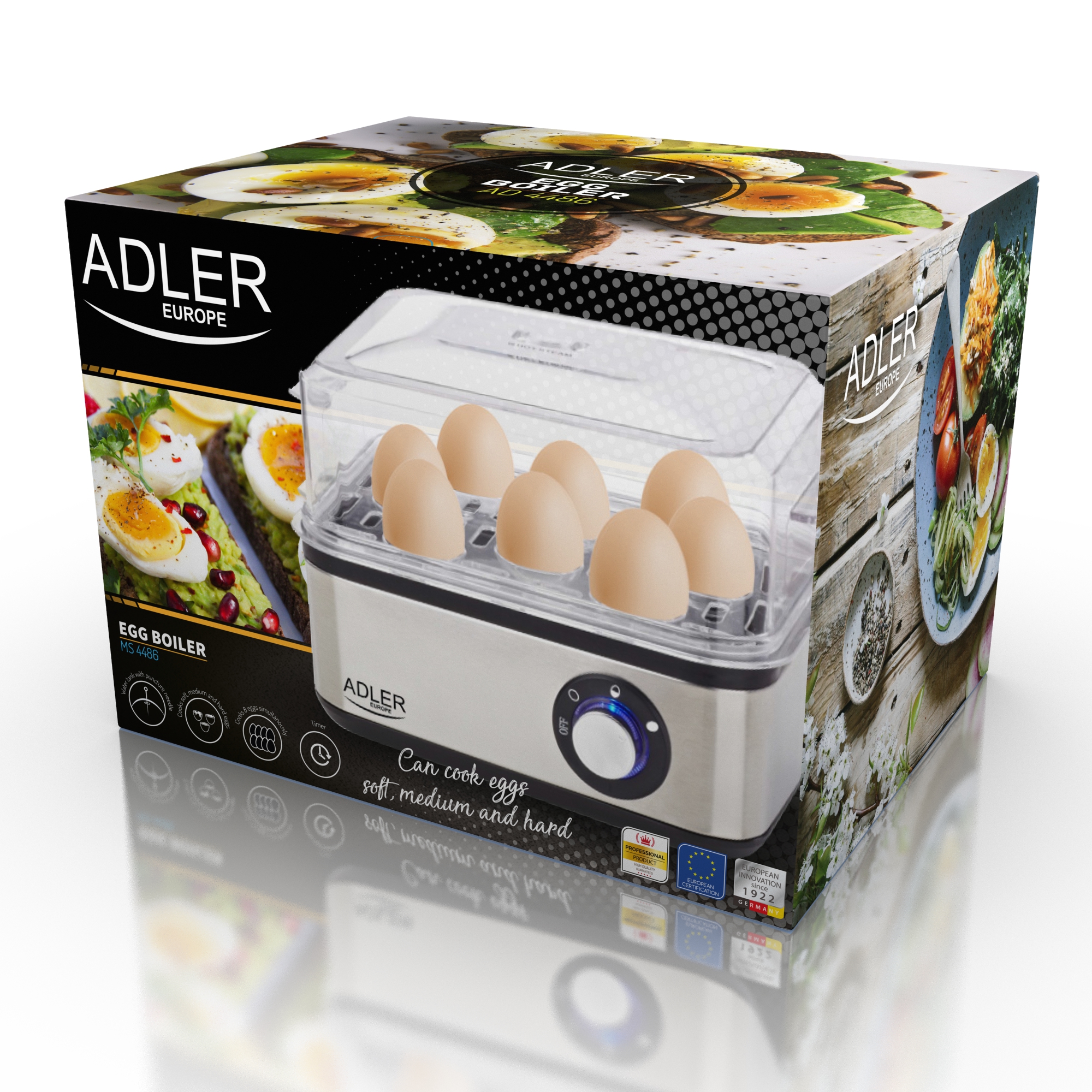 Adler | Egg boiler | AD 4486 | Stainless steel | 800 W - Image 10