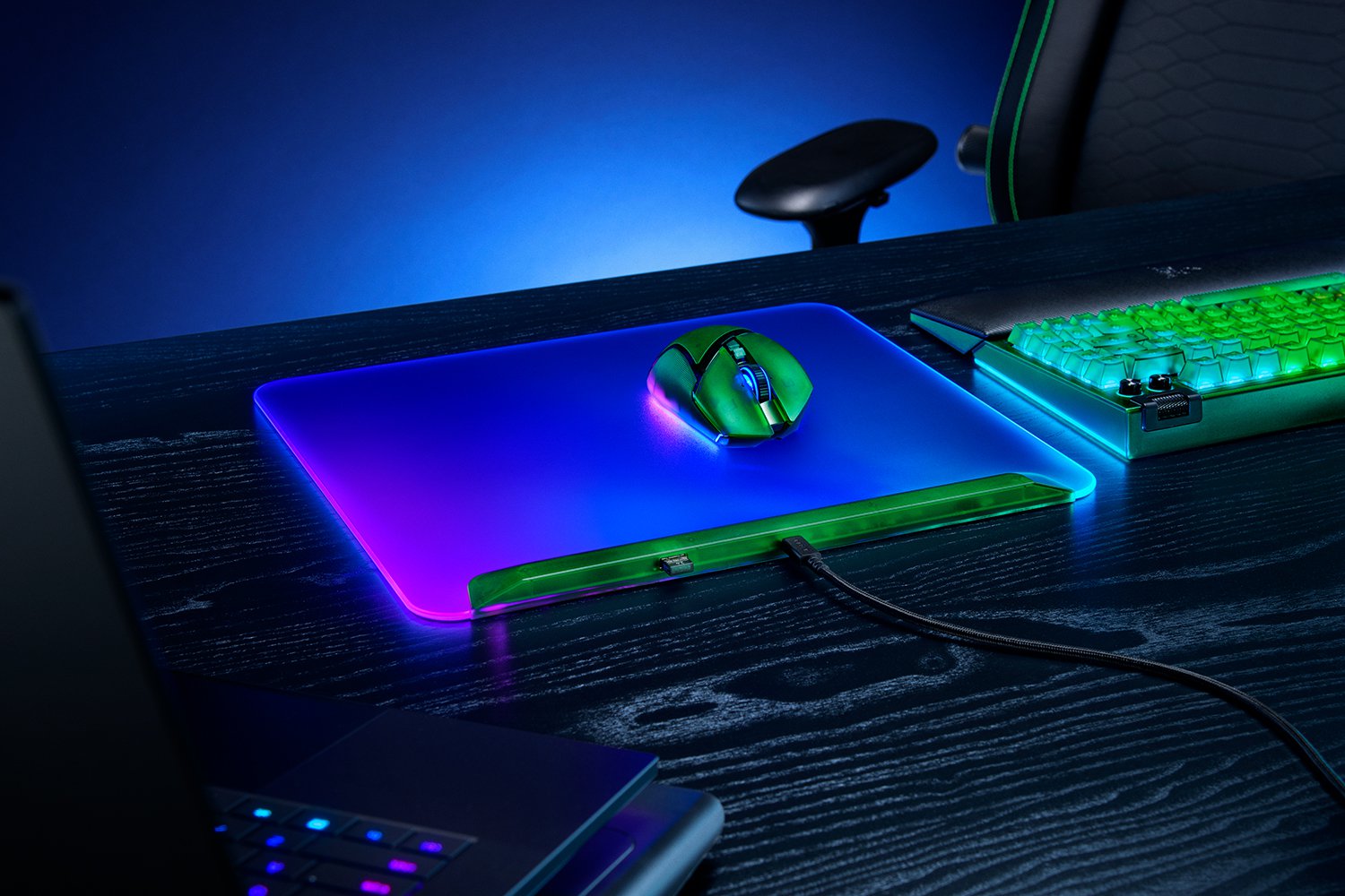 Razer | Firefly V2 Pro | Mouse pad | 360 x 278 mm | Phantom Green Edition - Image 7