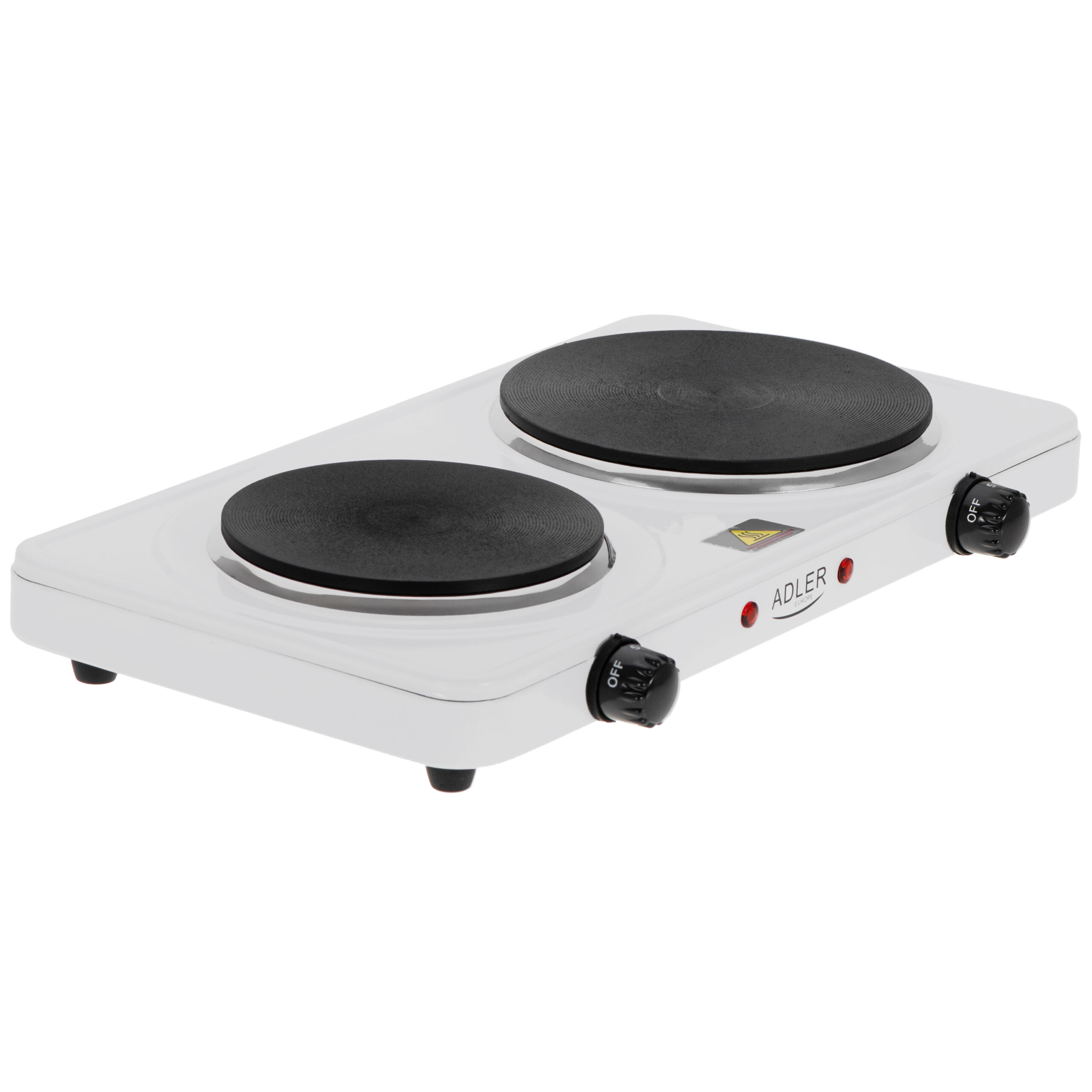 Adler Hot Plate | AD 6520 | Number of burners/cooking zones 2 | White | Electric - Image 4