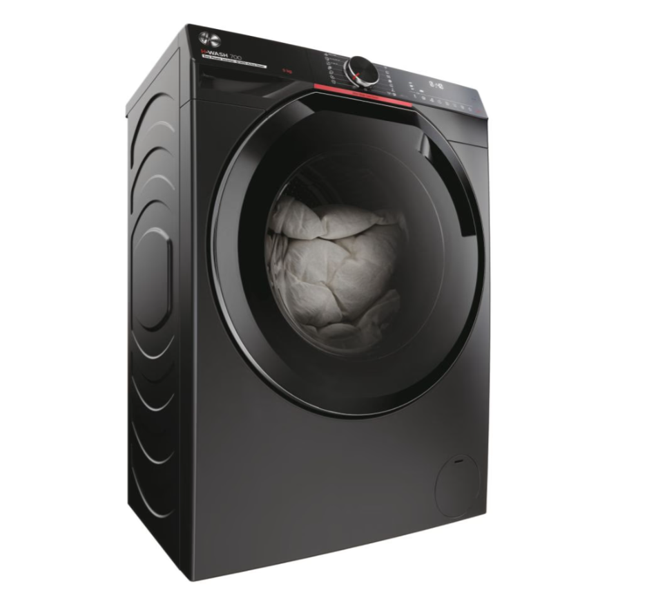 Hoover Washing Machine | H7W4 49MBCR-S | Energy efficiency class A | Front loading | Washing capacity 9 kg | 1400 RPM | Depth 51 cm | Width 60 cm | Digit | Steam function | Wi-Fi | Black - Image 6