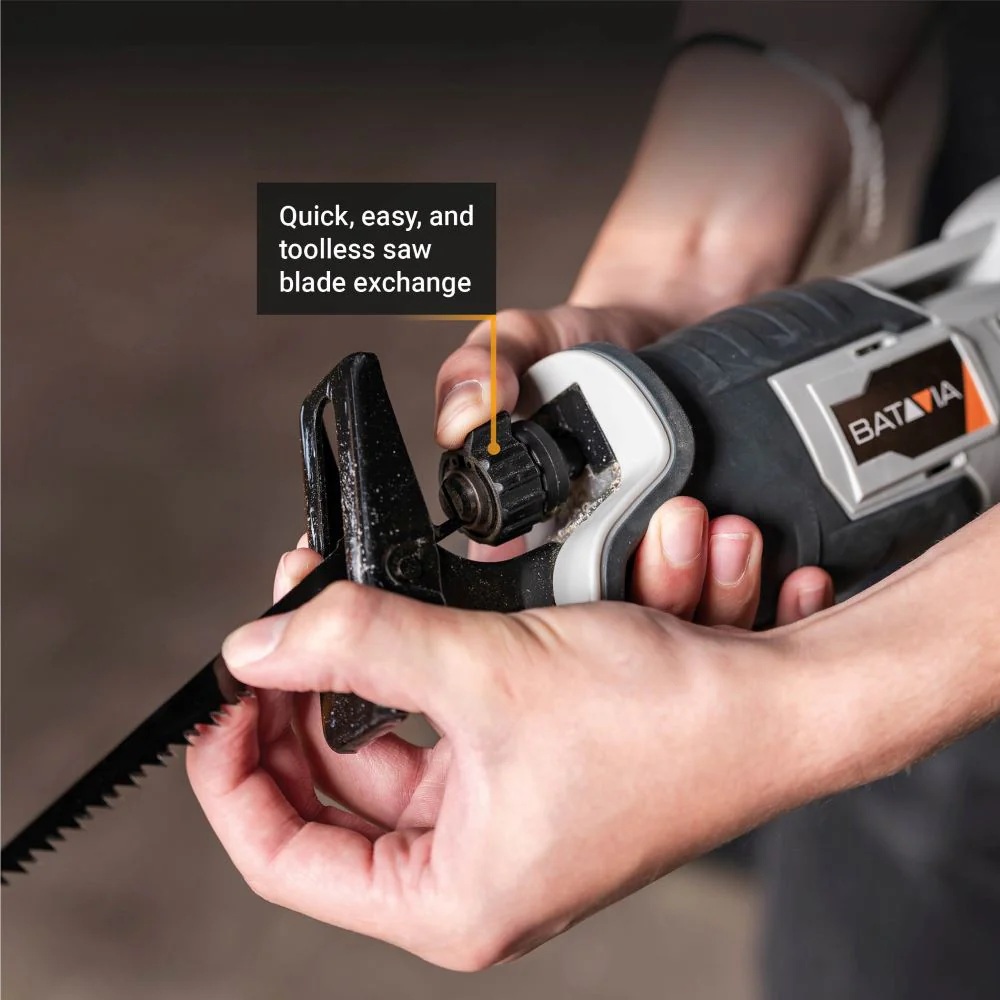 18V Cordless Reciprocating Saw - Without Battery and Charger - Image 4