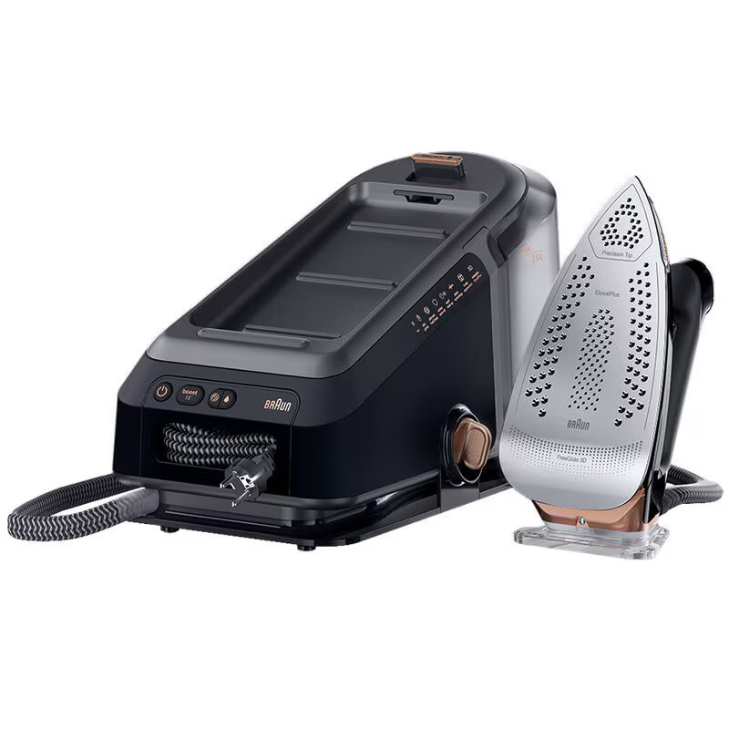Braun Steam Station | IS7286 | 2700 W | 2 L | 8 bar | Auto power off | Vertical steam function | Calc-clean function | Black - Image 3