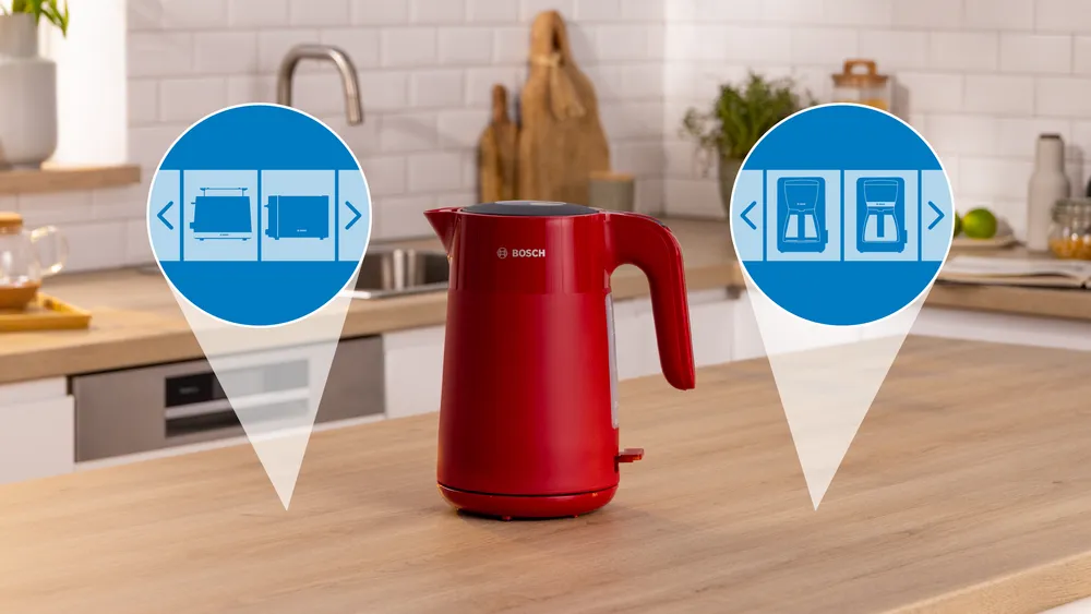 Bosch Kettle | TWK2M164 MyMoment | Electric | 2400 W | 1.7 L | Plastic | 360° rotational base | Red - Image 2