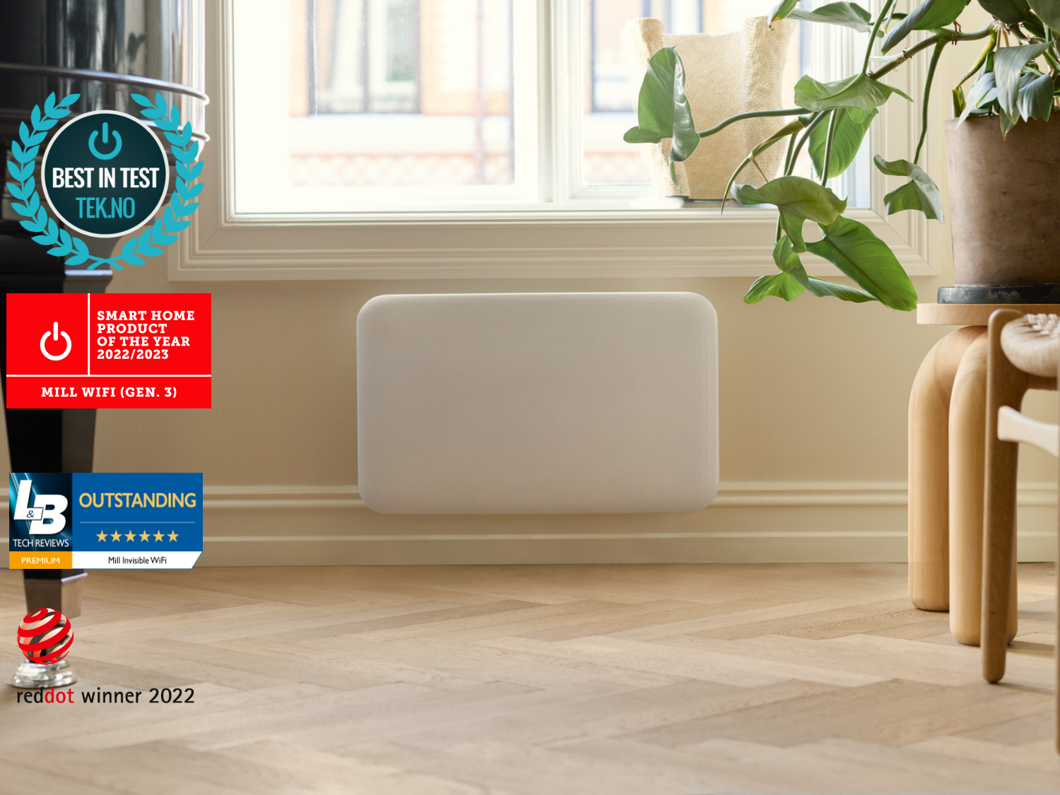 Mill Invisible Smart WiFi Heater | PA700WIFI4 | Panel Heater | 700 W | Suitable for rooms up to 9-12 m² | White | IPX4 - Image 5