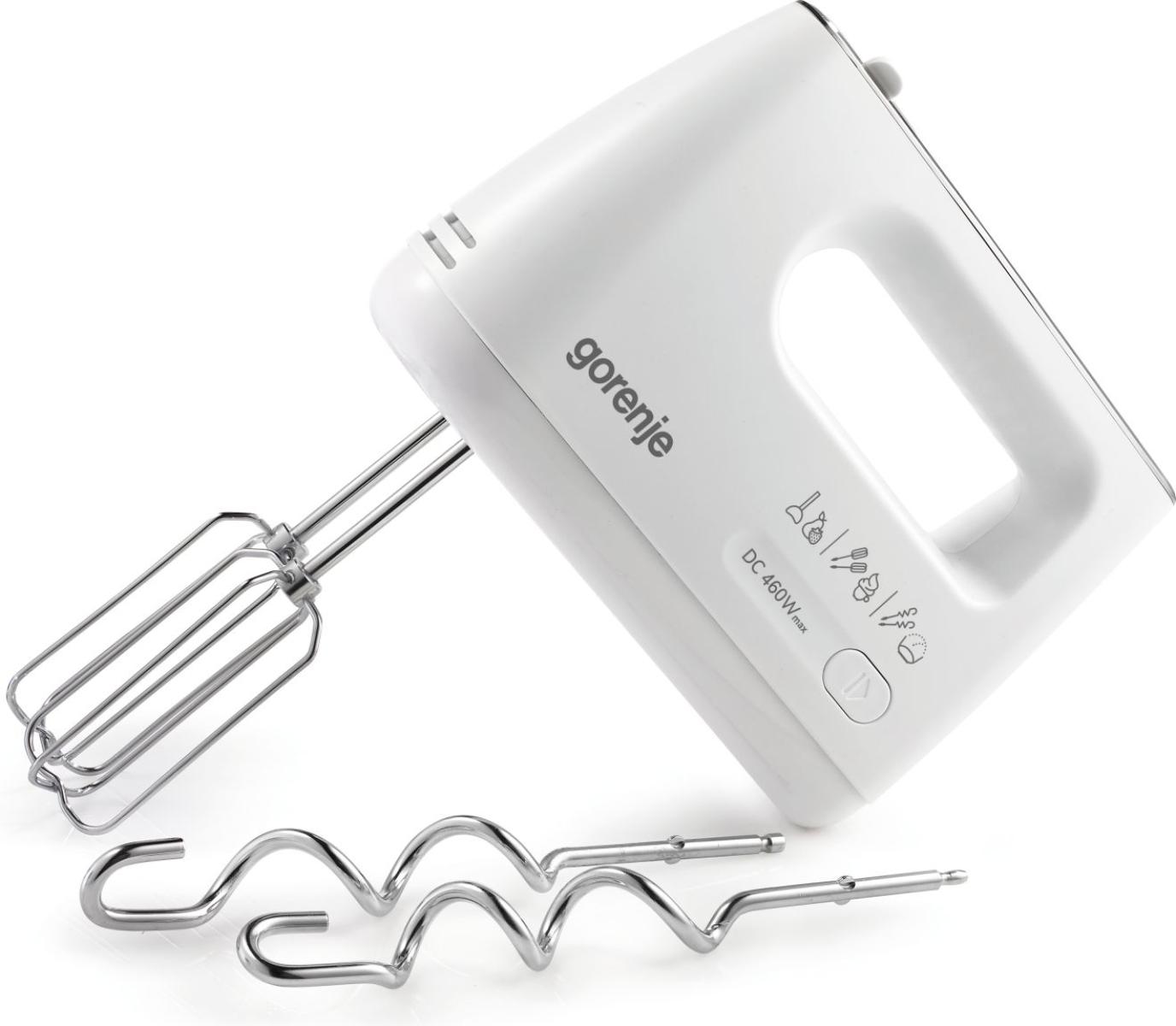 Gorenje | Hand Mixer | M460CDC | Hand Mixer | 460 W | Number of speeds 5 | Turbo mode | White