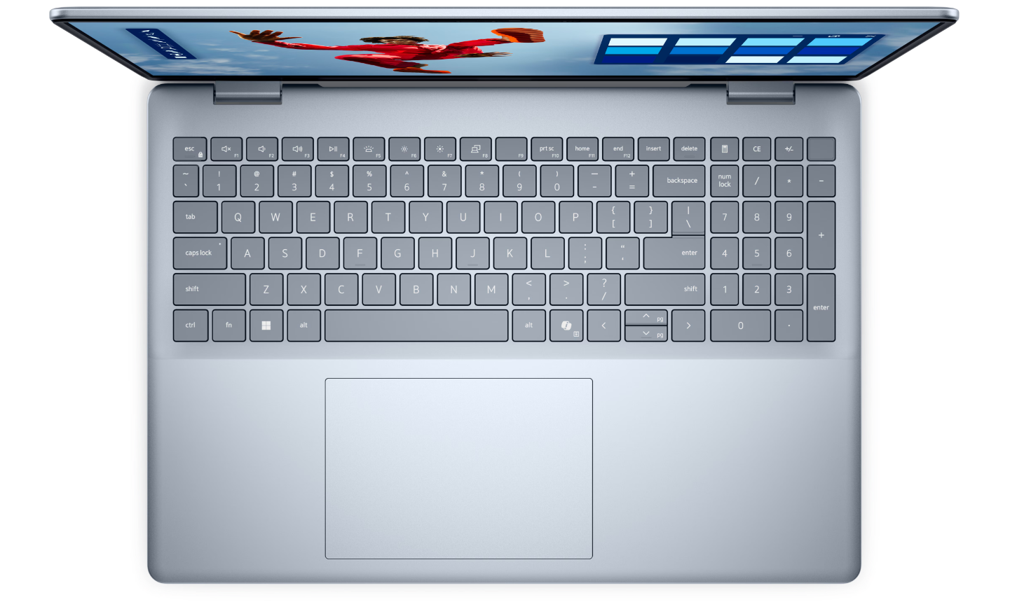 Dell | Plus 16 | Ice Blue | 16 " | WVA | Touchscreen | FHD+ | 1920 x 1200 pixels | Intel Core Ultra 7 | 258V | 32 GB | LPDDR5X | Solid-state drive capacity 1000 GB | Intel Arc Graphics | Windows 11 Pro | 802.11be | Keyboard language English | Keyboard backlit | Warranty 36 month(s) | Battery warranty 12 month(s) - Image 4