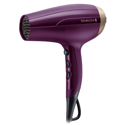 Remington | Hair Dryer | D5219 | 2300 W | Number of temperature settings 3 | Ionic function | Diffuser nozzle | Purple - Image 3