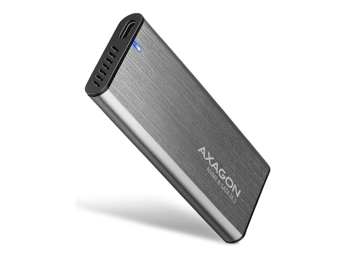 AXAGON External USB-C 3.2 Gen 2 metal box for M.2 NVMe & SATA SSD disks | EEM2-SG2 - Image 2