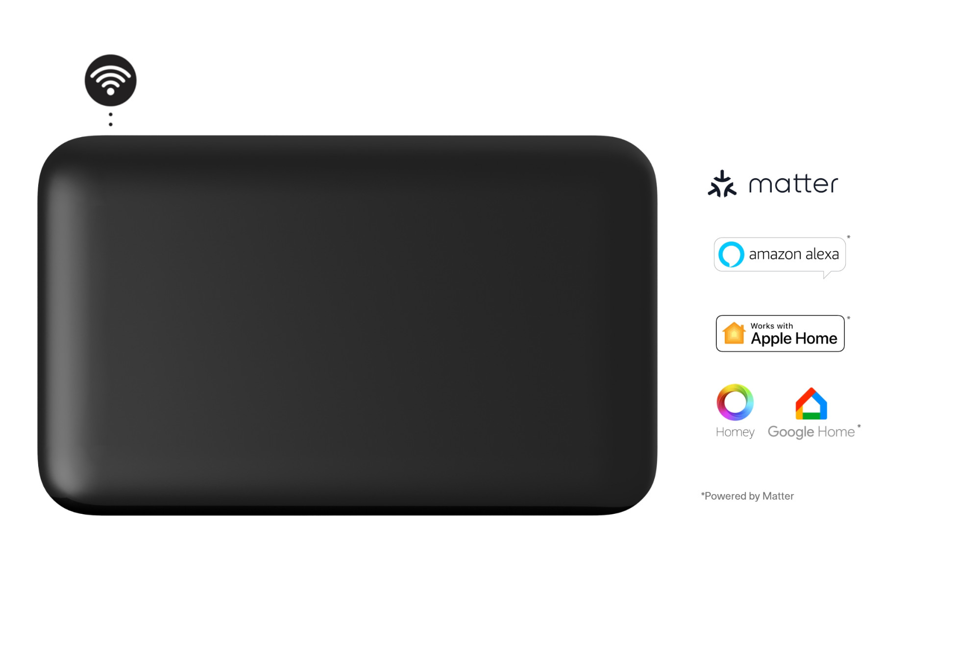 Mill Invisible Smart WiFi Panel Heater | PA700WIFI4B | Panel Heater | 700 W | Suitable for rooms up to 9-12 m² | Black | IPX4