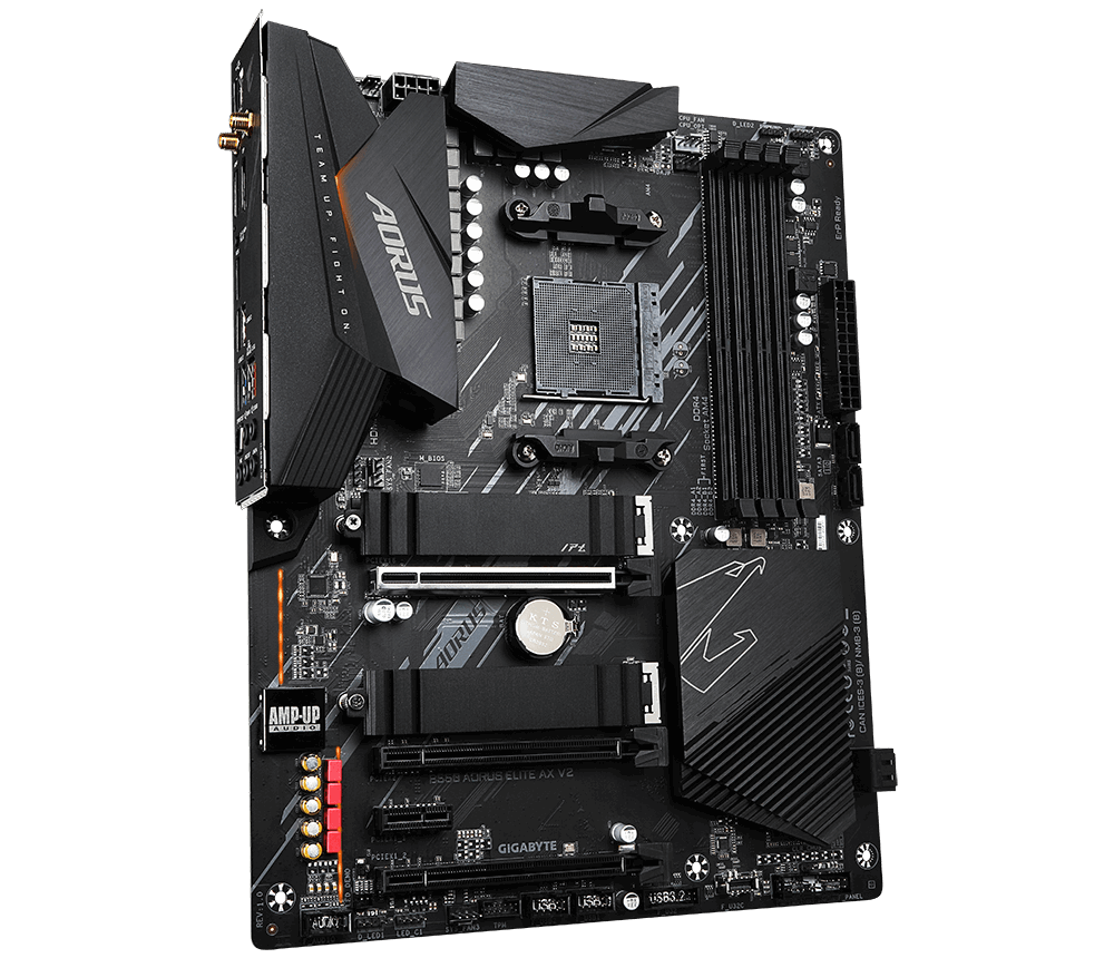 Gigabyte | B550 AORUS ELITE AX V2 1.0 | Processor family AMD | Processor socket AM4 | DDR4 DIMM | Memory slots 4 | Number of SATA connectors 4 x SATA 6Gb/s connectors | Chipset AMD B | ATX - Image 6