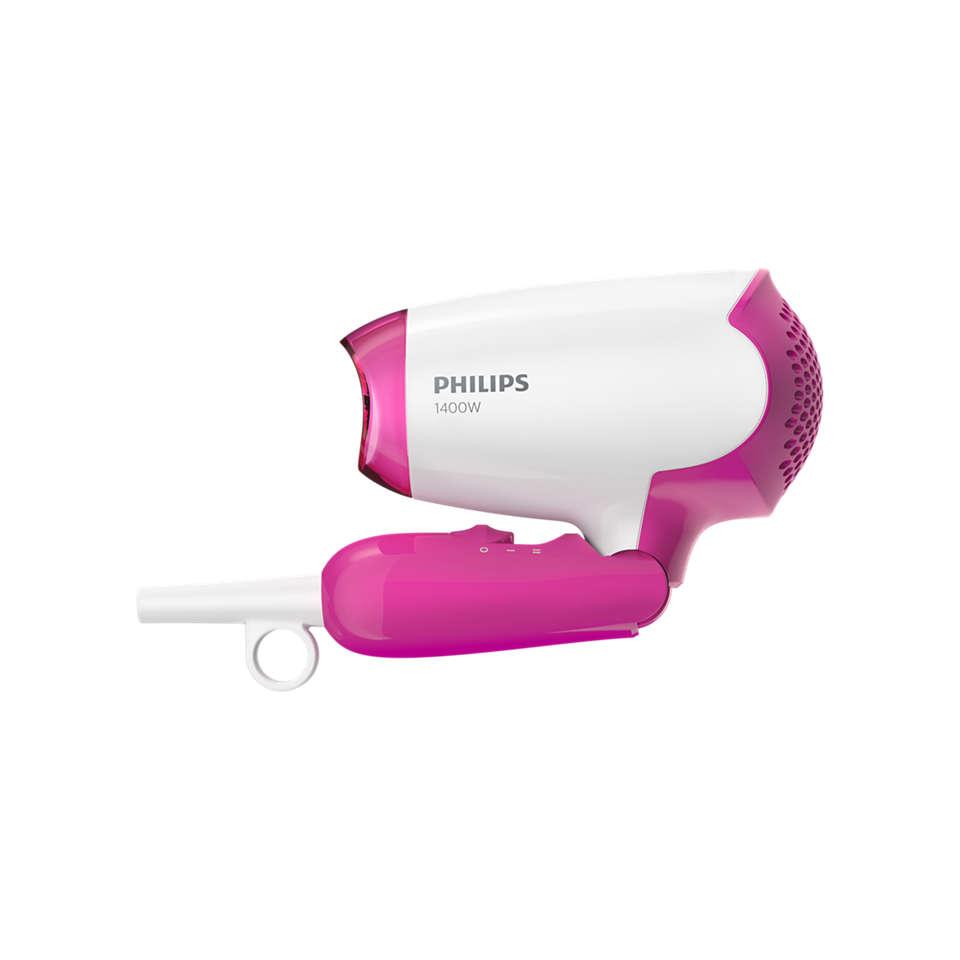 Philips | Hair Dryer | BHD003/00 | 1400 W | Number of temperature settings 2 | White/Pink - Image 4