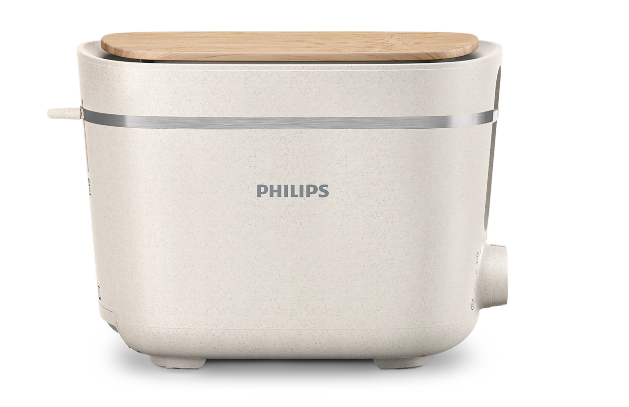 Philips | Toaster | HD2640/10 Eco Conscious Edition | Power 830 W | Number of slots 2 | Housing material 100% Bio-based plastic | Silk White Matt