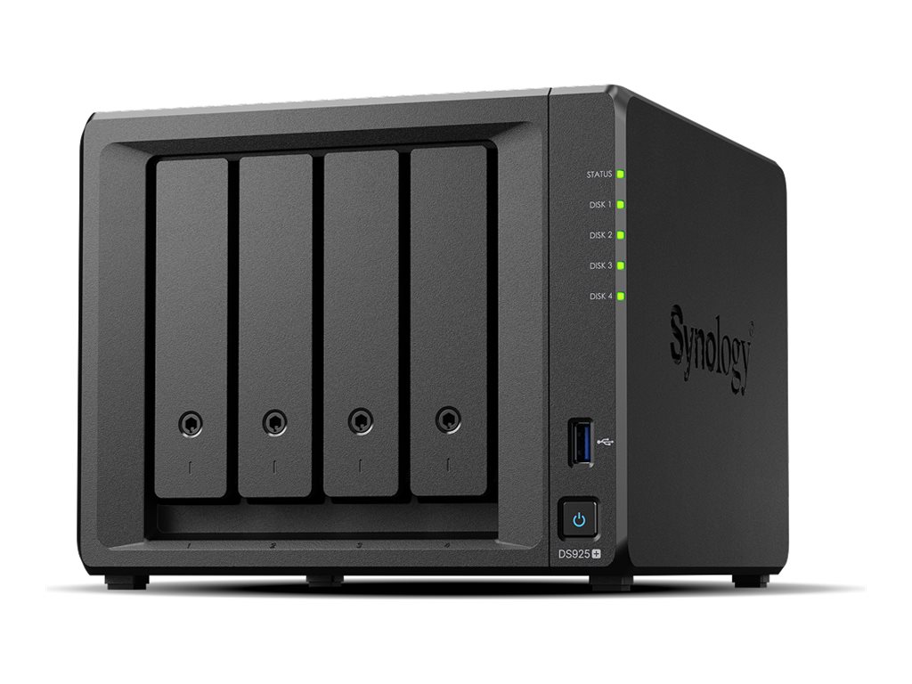 Synology NAS | DS925+ | AMD Ryzen | V1500B | Processor frequency 2.2 GHz | 4 GB | DDR4 ECC SODIMM | Black - Image 3