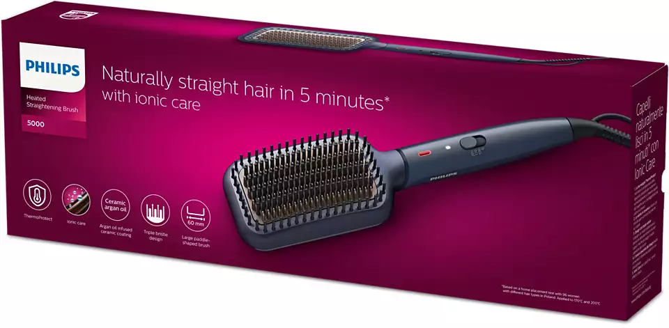 Philips | Hair Straitghtener | BHH885/00 | Warranty 24 month(s) | Ceramic heating system | Ionic function | Temperature (max) 200 °C | Blue - Image 6
