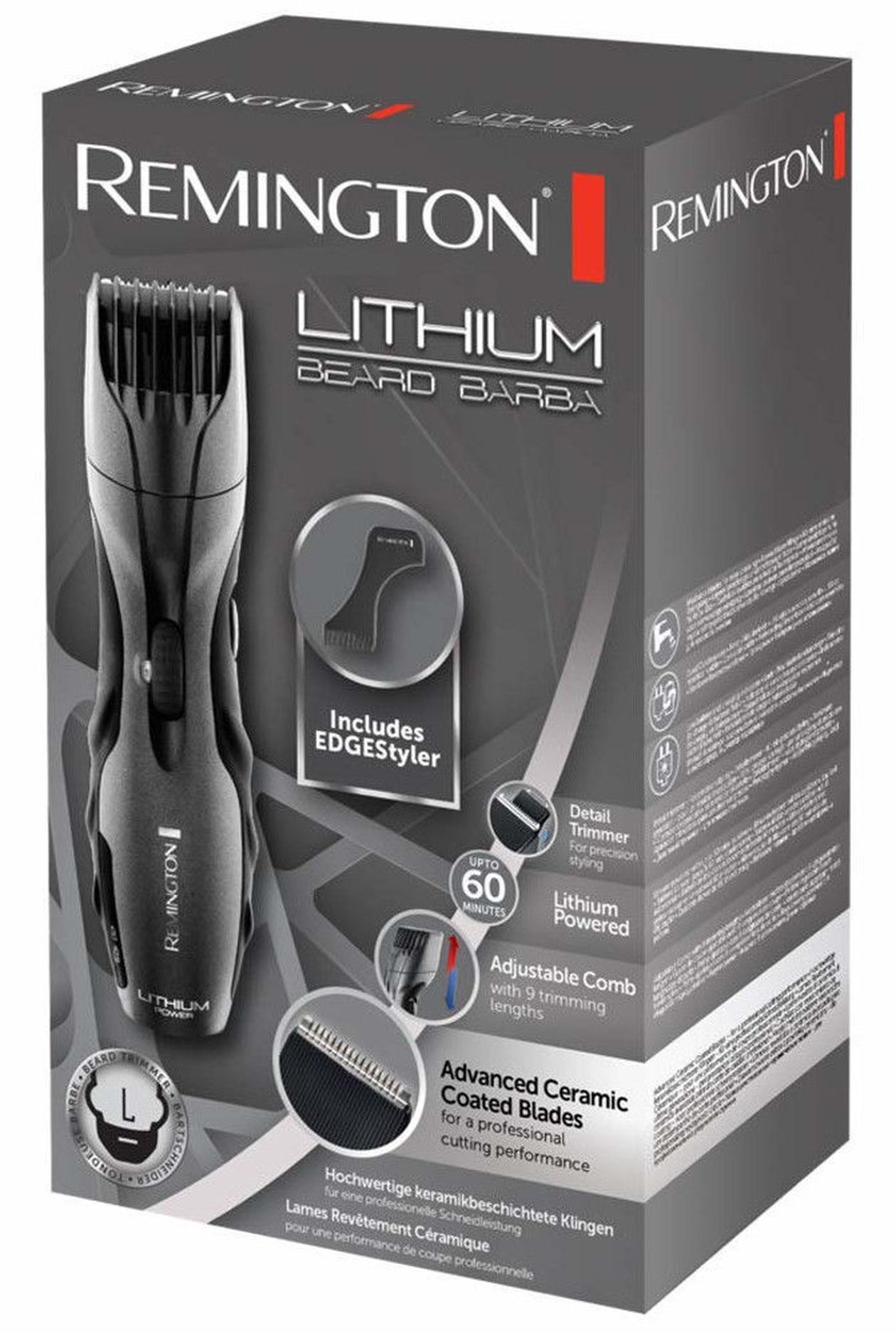 Remington | Beard Barba Shaver | MB350L Lithium | Operating time (max) 60 min | Lithium Ion | Black - Image 5
