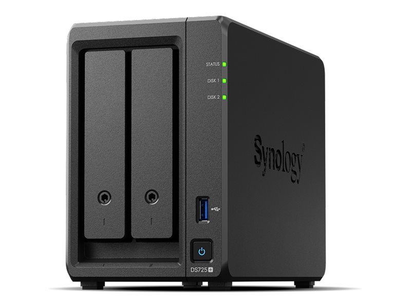 Synology DiskStation | DS725+ | AMD Ryzen | R1600 | 4 GB | DDR4 | Black - Image 2
