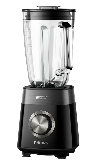 Philips Blender | HR3030/00 | Tabletop | 1200 W | Jar material Glass | Jar capacity 2 L | Ice crushing | Black - Image 3