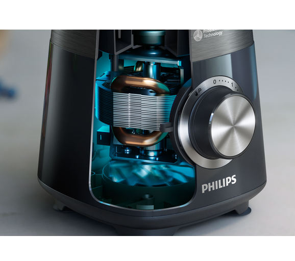 Philips Blender | HR3030/00 | Tabletop | 1200 W | Jar material Glass | Jar capacity 2 L | Ice crushing | Black - Image 4