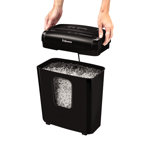 Powershred | 6M | Black | 13 L | Credit cards shredding | Paper handling standard/output 6 sheets per pass | Mini-Cut Shredder | Warranty 24 month(s) - Image 3