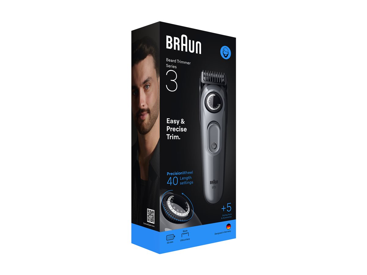 Braun Beard Trimmer | Series 3 BT3560 | Cordless | Number of length steps 40 - Image 7